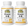 Natural Factors [2 FOR DEAL] Vitamin K+D 120 mcg / 1000 IU, 60 Softgels | 매일 업데이트되는 특가 상품 | VITASHOP