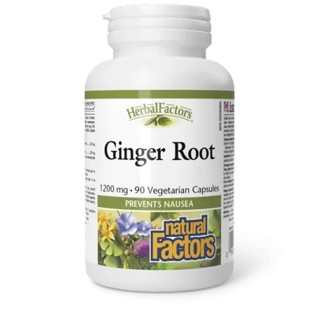 HerbalFactors Racine de gingembre 1200 mg, 90 capsules végétariennes | Safest & Easiest Shopping Vitamins Online | VITASHOP
