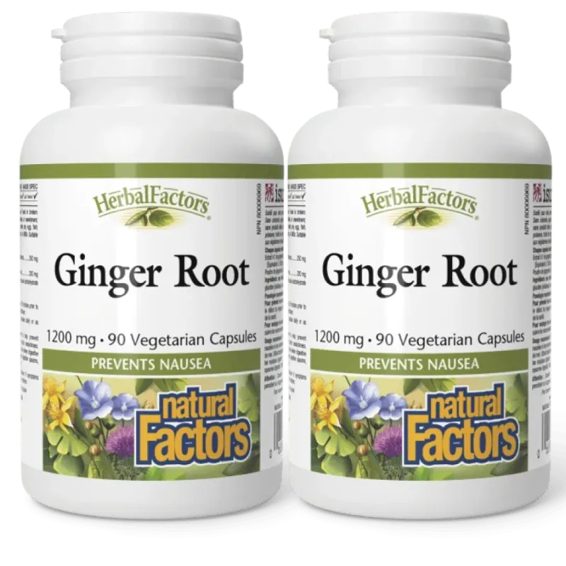 Natural Factors [2 for Deal] HerbalFactors 姜根 1200 毫克, 90 颗植物胶囊 | 每天不同折扣, 全网最低价格 | 种类齐全的保健品店铺 VITASHOP, 只有你想不到, 没有你买不到 !
