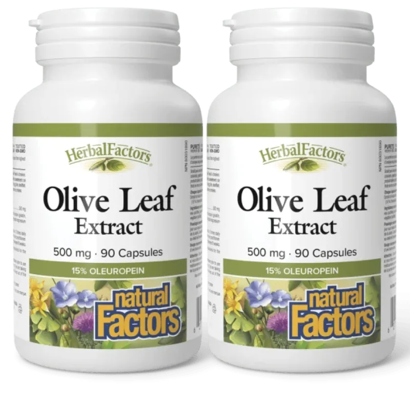 HerbalFactors Feuille d’Olivier 500 mg, 90 Capsules | Safest & Easiest Shopping Vitamins Online | VITASHOP