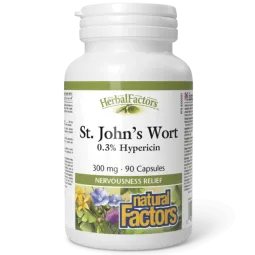 HerbalFactors Millepertuis 300 mg, 90 gélules | Safest & Easiest Shopping Vitamins Online | VITASHOP