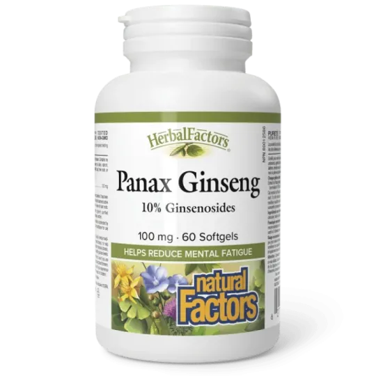 Natural Factors HerbalFactors Panax Ginseng 100 mg, 60 Softgels | 每天不同折扣, 全网最低价格 | 种类齐全的保健品店铺 VITASHOP, 只有你想不到, 没有你买不到 !