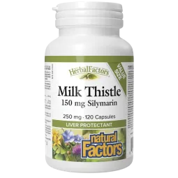 Natural Factors HerbalFactors Milk Thistle, 120 Capsules | 每天不同折扣, 全网最低价格 | 种类齐全的保健品店铺 VITASHOP, 只有你想不到, 没有你买不到 !