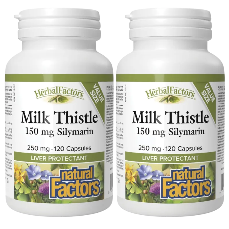 Natural Factors [2 for Deal] HerbalFactors 水飞蓟, 120 粒胶囊 | 每天不同折扣, 全网最低价格 | 种类齐全的保健品店铺 VITASHOP, 只有你想不到, 没有你买不到 !