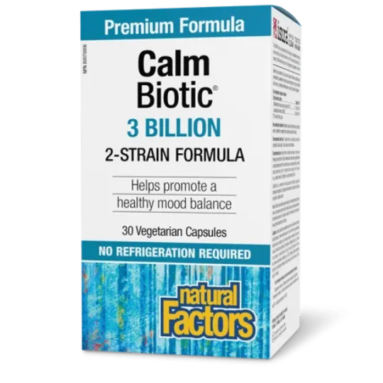 Natural Factors 내추럴 팩터스 Calm Biotic 30억 생 프로바이오틱 배양균, 식물성 캡슐 30정 | 매일 업데이트되는 특가 상품 | VITASHOP