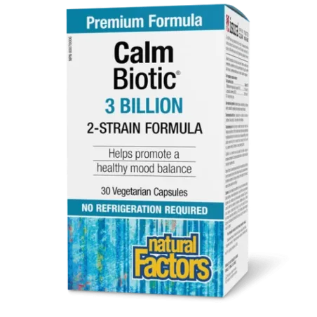Natural Factors 내추럴 팩터스 Calm Biotic 30억 생 프로바이오틱 배양균, 식물성 캡슐 30정 | 매일 업데이트되는 특가 상품 | VITASHOP