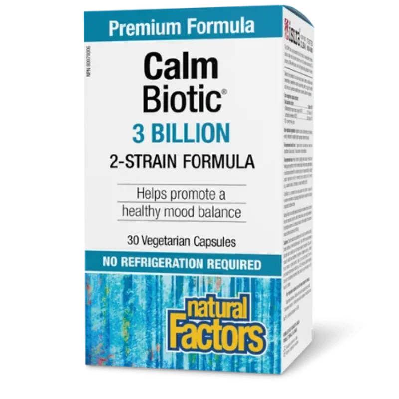 Calm Biotic 3 milliards de cultures probiotiques vivantes, 30 capsules végétariennes | Safest & Easiest Shopping Vitamins Online