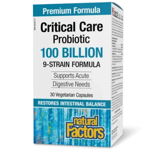 Natural Factors 내추럴 팩터스 Critical Care 프로바이오틱 1000억 생 프로바이오틱 배양균, 베지캡슐 30정 | 매일 업데이트되는 특가 상품 | VITASHOP