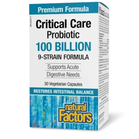 Natural Factors 내추럴 팩터스 Critical Care 프로바이오틱 1000억 생 프로바이오틱 배양균, 베지캡슐 30정 | 매일 업데이트되는 특가 상품 | VITASHOP