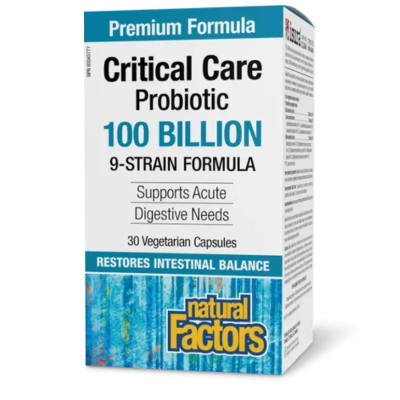 Natural Factors 내추럴 팩터스 Critical Care 프로바이오틱 1000억 생 프로바이오틱 배양균, 베지캡슐 30정 | 매일 업데이트되는 특가 상품 | VITASHOP