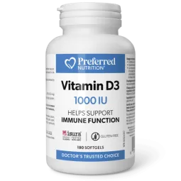 Preferred Nutrition 프리퍼드 뉴트리션 비타민 D3 180 소프트젤 | 매일 업데이트되는 특가 상품 | VITASHOP