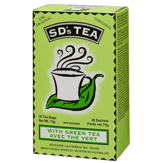 SD's Tea® With Green Tea 30 Tea Bags | Safest & Easiest Shopping Vitamins Online | VITASHOP
