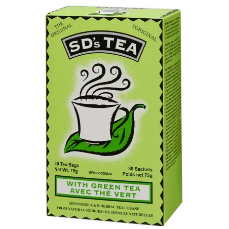 SD's Tea® With Green Tea 30 Tea Bags | Safest & Easiest Shopping Vitamins Online | VITASHOP