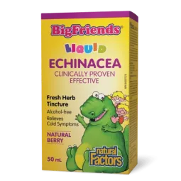 Natural Factors Big Friends Echinacea Fresh Herb Tincture Alcohol-free 50 ml | Unbeatable Prices, Daily Deals | VITASHOP