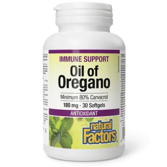 Natural Factors Oil of Oregano 180 mg, 30 Softgels | 每天不同折扣, 全网最低价格 | 种类齐全的保健品店铺 VITASHOP, 只有你想不到, 没有你买不到 !