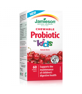 Kids Chewable Probiotic Natural Cherry 60 Chewable Tablets | Safest & Easiest Shopping Vitamins Online | VITASHOP
