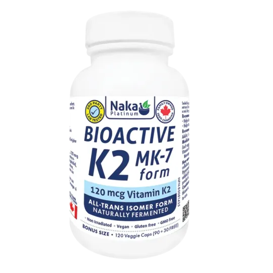 Naka Platine BioActif K2 120 gélules végétales | Prix imbattables, offres du jour | VITASHOP