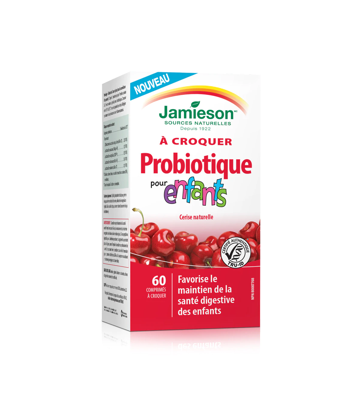 Jamieson Kids Chewable Probiotic Natural Cherry 60 Chewable Tablets | 每天不同折扣, 全网最低价格 | 种类齐全的保健品店铺 VITASHOP, 只有你想不到, 没有你买不到 !