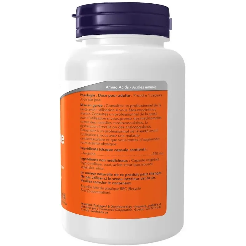 L-Arginine 500 mg, 250 Capsules | Safest & Easiest Shopping Vitamins Online | VITASHOP