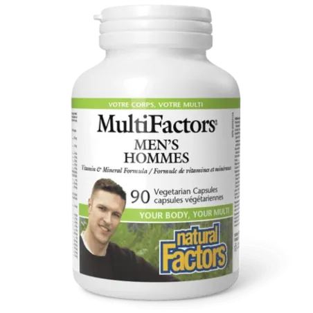 Natural Factors 내추럴 팩터스 남성용 MultiFactors, 식물성 캡슐 90정 | 매일 업데이트되는 특가 상품 | VITASHOP