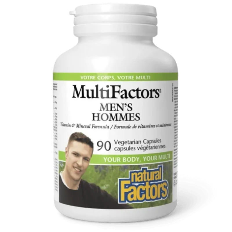MultiFactors pour hommes, 90 capsules végétariennes | Safest & Easiest Shopping Vitamins Online | VITASHOP