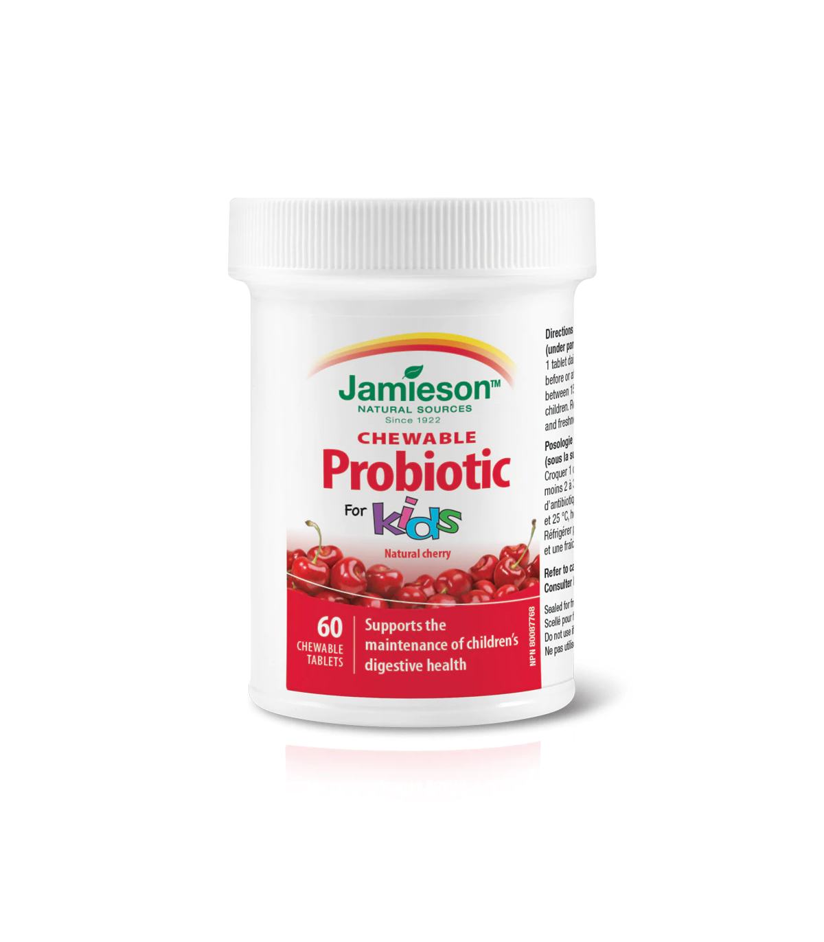 Jamieson Kids Chewable Probiotic Natural Cherry 60 Chewable Tablets | 每天不同折扣, 全网最低价格 | 种类齐全的保健品店铺 VITASHOP, 只有你想不到, 没有你买不到 !