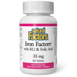 Natural Factors Iron Factors 35 mg, 90 Tablets | 每天不同折扣, 全网最低价格 | 种类齐全的保健品店铺 VITASHOP, 只有你想不到, 没有你买不到 !