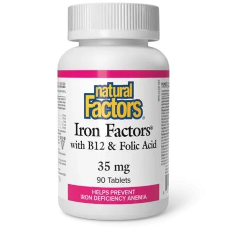 Natural Factors 내추럴 팩터스 철분 인자 35mg, 90정 | 매일 업데이트되는 특가 상품 | VITASHOP