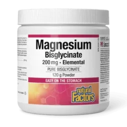 Natural Factors Magnesium Bisglycinate Pure 200 mg 120 g | Unbeatable Prices, Daily Deals | VITASHOP