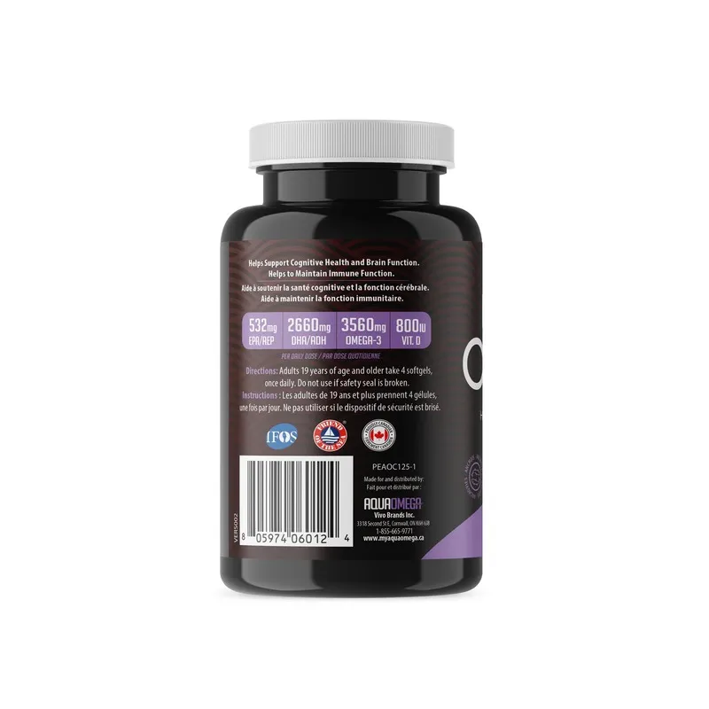 AQUAOMEGA AquaOmega 1:5 High DHA 120 Softgels | Unbeatable Prices, Daily Deals | VITASHOP