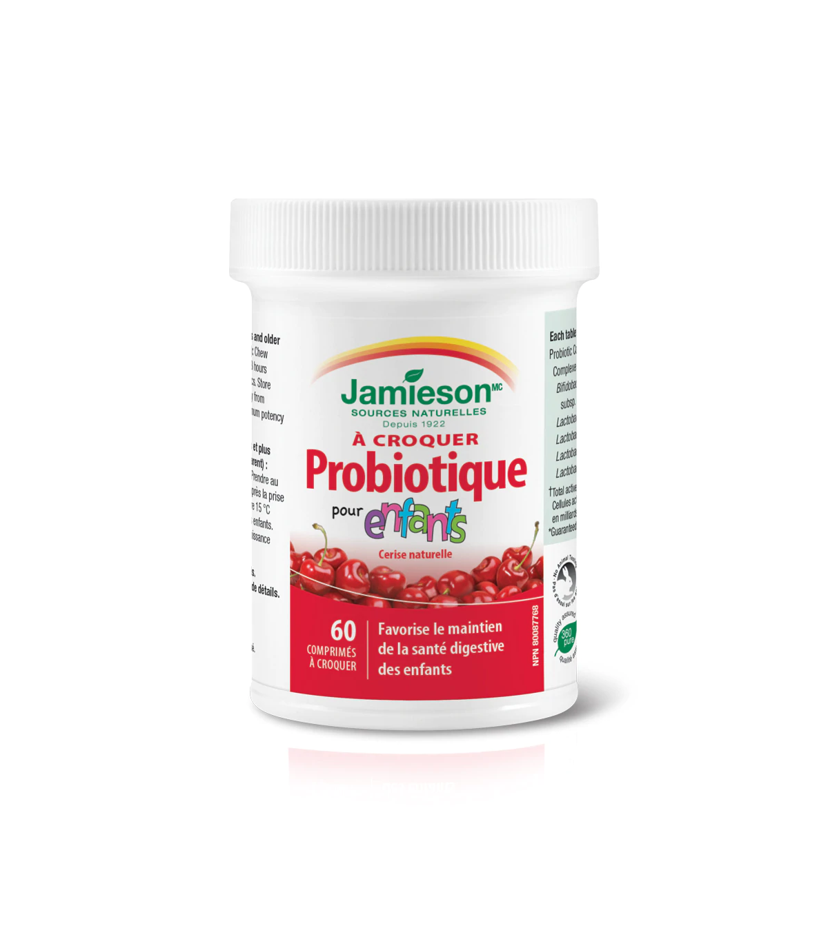 Jamieson Kids Chewable Probiotic Natural Cherry 60 Chewable Tablets | 每天不同折扣, 全网最低价格 | 种类齐全的保健品店铺 VITASHOP, 只有你想不到, 没有你买不到 !