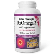 RxOmega-3 - Extra Strength 600 mg, 150 gélules Enteripure | Safest & Easiest Shopping Vitamins Online | VITASHOP