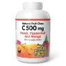 C 500 mg 100% Natural Fruit Chew, Peach, Passionfruit, and Mango 180 Chewable Tablets | Safest & Easiest Shopping Vitamins Onlin