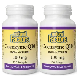[2 for Deal] Coenzyme Q10 100% Natural 100 mg, 120 Softgels | Safest & Easiest Shopping Vitamins Online | VITASHOP