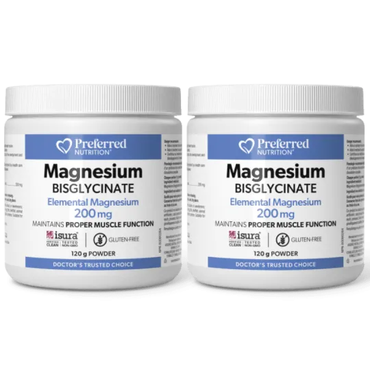 Preferred Nutrition 마그네슘 비스글리시네이트 파우더 200 mg, 120 g | 압도적인 가격, 데일리 특가 | VITASHOP