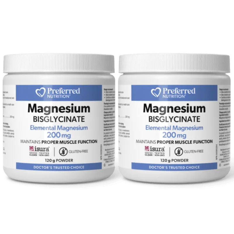 Preferred Nutrition 마그네슘 비스글리시네이트 파우더 200 mg, 120 g | 압도적인 가격, 데일리 특가 | VITASHOP