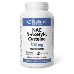 Preferred Nutrition NAC N-Acetyl-L-Cysteine 600 mg 250 Veg Capsules | Unbeatable Prices, Daily Deals | VITASHOP