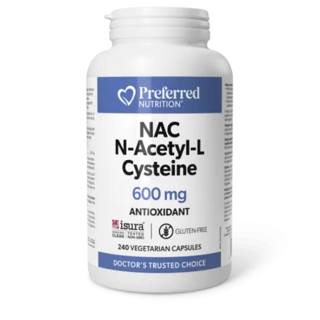 Preferred Nutrition NAC N-Acetyl-L-Cysteine 600 mg 250 Veg Capsules | Unbeatable Prices, Daily Deals | VITASHOP