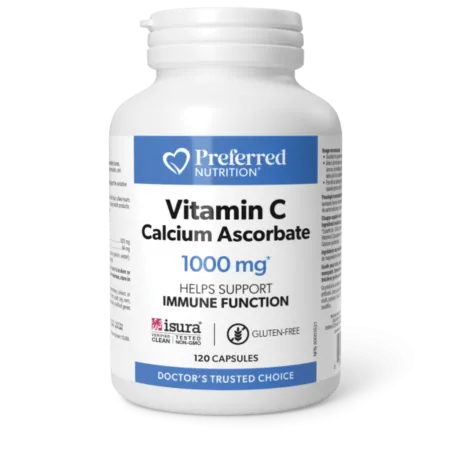 Preferred Nutrition 비타민 C 칼슘 아스코르베이트 120 캡슐 | 뛰어난 가격, 매일 제공되는 특가 | VITASHOP