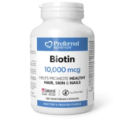 Preferred Nutrition Biotin 10,000 mcg 120 Veg Capsules | Unbeatable Prices, Daily Deals | VITASHOP
