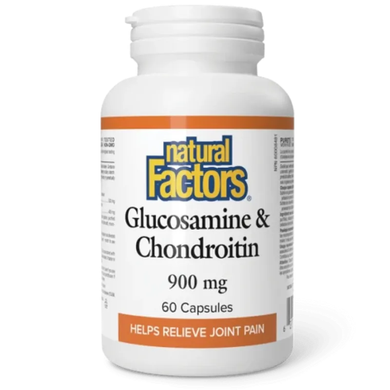 Natural Factors Glucosamine & Chondroitin 900 mg, 60 Capsules | Unbeatable Prices, Daily Deals | VITASHOP