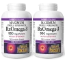 Natural Factors [2 for Deal] 내추럴 팩터스 RxOmega-3 맥시멈 트리플 스트렝스 900 mg, 150 Enteripure Softgels | 매일 업데이트되는 특가 상품 | VITASHOP