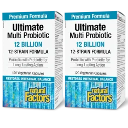 Natural Factors [2 for Deal] Ultimate Multi Probiotic 120 亿活益生菌, 120 颗植物胶囊 | 每天不同折扣, 全网最低价格 | 种类齐全的保健品店铺 VITASHOP, 只有你想不到, 没有你买不
