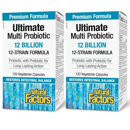 Natural Factors [2 for Deal] Ultimate Multi Probiotic 120 亿活益生菌, 120 颗植物胶囊 | 每天不同折扣, 全网最低价格 | 种类齐全的保健品店铺 VITASHOP, 只有你想不到, 没有你买不