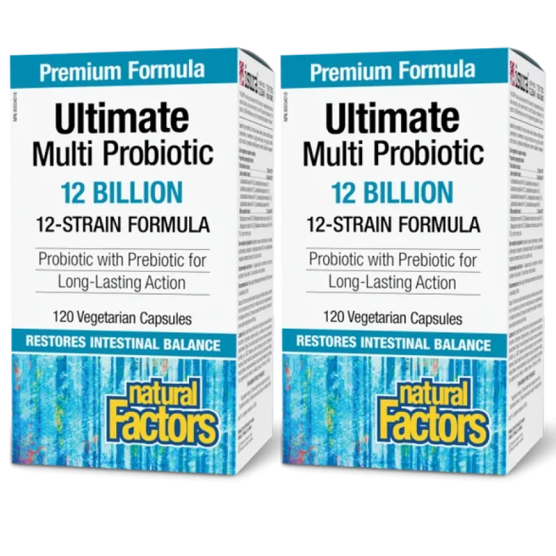 Natural Factors [2 for Deal] Ultimate Multi Probiotic 120 亿活益生菌, 120 颗植物胶囊 | 每天不同折扣, 全网最低价格 | 种类齐全的保健品店铺 VITASHOP, 只有你想不到, 没有你买不