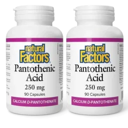 Natural Factors [2 FOR DEAL] Pantothenic Acid 250 mg, 90 Capsules | Unbeatable Prices, Daily Deals | VITASHOP