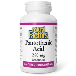 Natural Factors Pantothenic Acid 250 mg, 90 Capsules | Unbeatable Prices, Daily Deals | VITASHOP