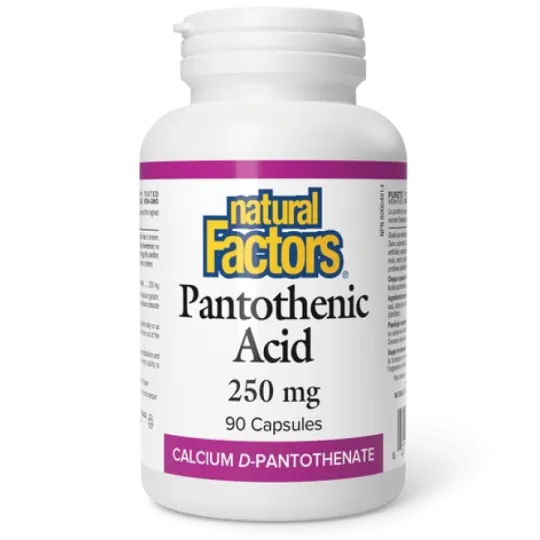 Natural Factors Pantothenic Acid 250 mg, 90 Capsules | Unbeatable Prices, Daily Deals | VITASHOP
