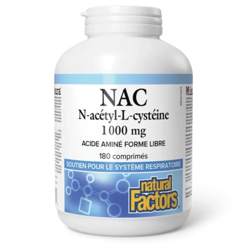 Natural Factors N-아세틸-L-시스테인 1000 mg 180정 | 파격적인 가격, 데일리 특가 | VITASHOP