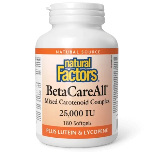 BetaCareAll 25,000 IU, 180 Softgels | Safest & Easiest Shopping Vitamins Online | VITASHOP
